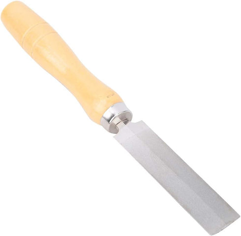 Rhombic File Hand Saw Sharpening Tool Wooden Handle Coated File Hand Files 3in(75mm), 4in(100mm), 5in(125mm) (5 inches (125mm))...