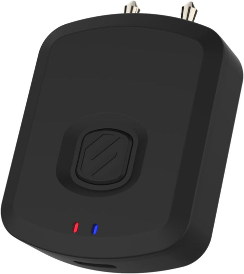 Scosche BTT-SP FlyTunes Universal Portable Bluetooth 4.1 Wireless Audio Transmitter for Use with AirPods, Earbuds/Headphones, TV’s and More - Blac...