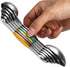 Magnetic Measuring Spoons Set of 6 Stainless Steel Dual Sided Stackable Teaspoon for Measuring Dry and Liquid Ingredients...