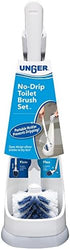 Unger No-Drip Toilet Brush Set, Flexible Neck Scrubber with Portable Carrying Caddy Holder, Discreet Bathroom Cleaning Supplies, Scrub Tough Stain...