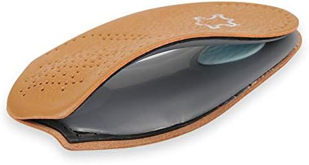 3/4 Leather Orthotic Inserts with Metatarsal Pad, Arch Support Insoles Shoe and Padding at The Heel for Men and Women...