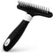 Fuller Brush Undercoat Pet Rake - 33 Sturdy Tapered Steel Pins Inset into Polypropylene Head - Ergonomically Designed Rubberized Handle - Reduce T...