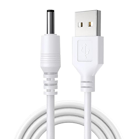 Yarniss USB Charger Cable USB to DC 2.5mm Round, Fit for Lighted & Counting Crochet Hooks...