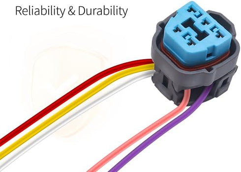 Fuel Pump Connector Wiring Harness Pigtail Plug Fuel Pump Harness Connector Plug Compatible with Honda Various Models (5PIN)...
