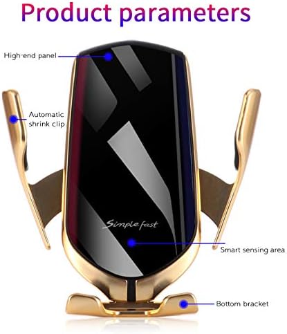 Car Wireless Charger (Gold): Wireless Car Charger Phone Mount - Power Up and Stay Connected on The Go!......