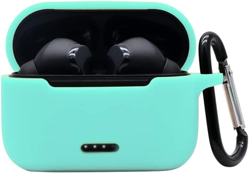 Silicone Case for TOZO NC2 in-Ear Detection Bluetooth Headphones,Premium Soft Skin Cover Shock-Absorbing,Anti-Scratch Protective Case with Keychai...