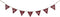 Primitives by Kathy Rustic-Inspired Tin Pennant Banner, White/Red...