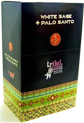 Tribal Soul Incense Smudge Stick Scents | Premium Quality Incense Stick (Box of 12) (White Sage Palo Santo)...