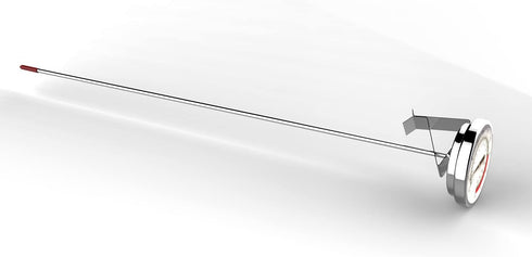 Lightbeam 16" Long Stem Deep Fry Thermometer with Clamp, Instant Read 2" Dial Meat BBQ Thermometer for Deep Fry, Grill, Turkey, Candy, Coffee etc...