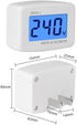 Diyeeni 1Pcs Plugin LCD Digital AC 80300V Voltmeter DM551 110V/220V Household Electrical Instruments Voltage Testers for US Plug...