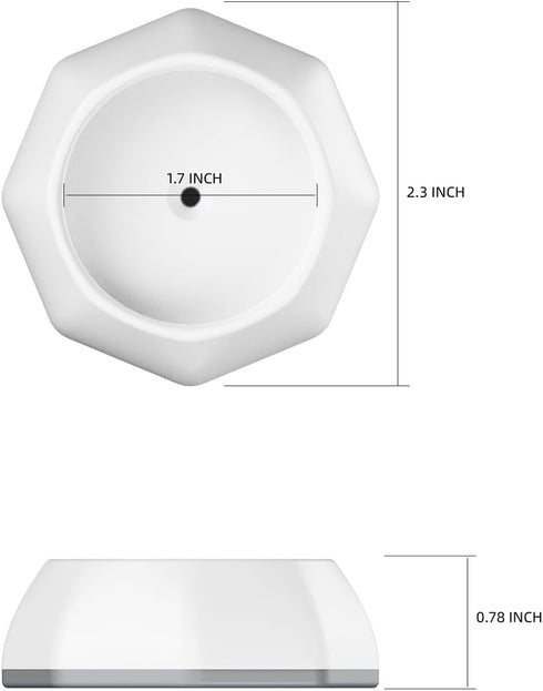 Baby Gate Wall Protector - Protect Walls & Doorways from Pet & Dog Gates - Pressure Mounted Gates Work on Stairs - Gates Wall Cups - 4 Pack - Whit...