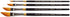 KINGART B-026 Premium 4 pc. Original Gold 9800 Series Dagger Striper Artist Brush Set, Synthetic Golden TaklonHair for Acrylic, Oil, Gouache Paint...