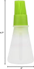 AKOAK 1 Pack Environmentally Friendly Silicone Flat-Bottomed Barbecue Oil Bottle Brush, Pastry Brush, Kitchen Baking and Barbecue Cooking Tools (G...