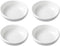 4pcs White Ceramic Seasoning Dishes Dipping Bowls Appetizer Plates,3 inch...