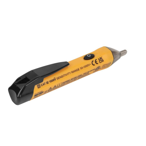 Klein Tools NCVT1P Voltage Tester, Non-Contact Low Voltage Tester Pen, 50V to 1000V AC, Audible and Flashing LED Alarms, Pocket Clip...