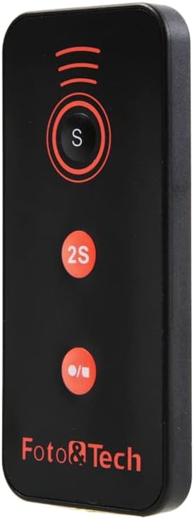 Foto&Tech IR Wireless Remote Control Compatible with Sony A7R IV III II,A7III A9 A7 II A7 A7R A7S A6600 A6500 A6400 A6300 A6000 A55 A65 A77 A99 A9...