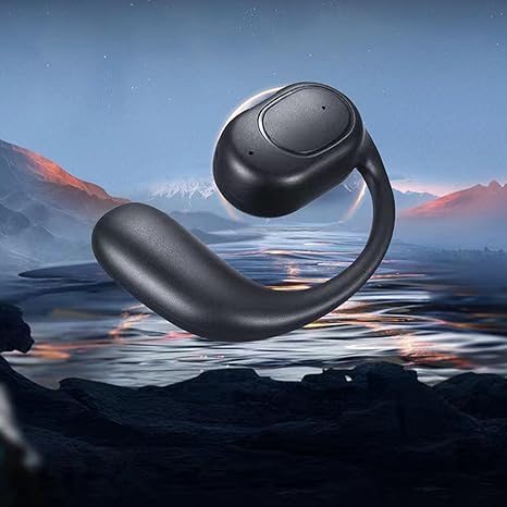 Non-in-Ear Wireless Bluetooth Headset, Open Headset, Hanging Headset, Touch Control Headset, Bone Conduction Headset (Black)…...