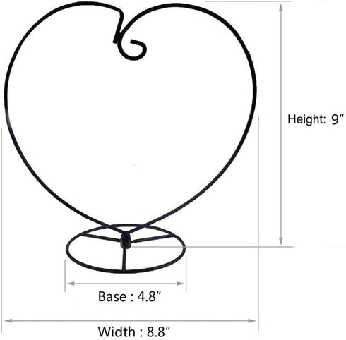 Ornament Display Stand Holder Home Wedding Decoration Rack Hanging Glass Globe Pot Stand Iron Pothook Stand Terrarium Witch Ball (4pcs)...