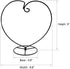 Ornament Display Stand Holder Home Wedding Decoration Rack Hanging Glass Globe Pot Stand Iron Pothook Stand Terrarium Witch Ball (4pcs)...