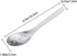 AOOSY Small Slotted Spoons,Modern Stylish Thick Heavy-weight Short handle Stainless Steel 10 Holes Durable Caviar Spoon for Soup Cereals Dips Curr...