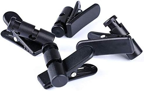 Headset Wire Clip for Earphone Wire, Fixed Cable on The Clothes, 2 Pcs Black Clips for Most Headset Wire...