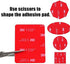 Double-Sided Phone Holder Replacement Kit. 3 Sets of 16 Round & 8 Rectangle 3M VHB Adhesive Tapes (1.17", 1.55", 1.77" x 2.56"). Sticker Pads for ...