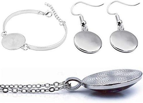Sea Turtle Jewelry Set for Women Blue Tortoise Animal Necklace Earrings and Bracelet Mom Child Turtle Gift for Mother's Day Gift (A)...