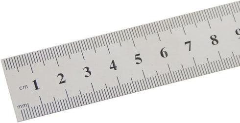 Silver Double-Sided Scale, Stainless Steel Straight Ruler Measuring Tool School Office Drafting Supplies Drafting Tools and Drafting Kits...