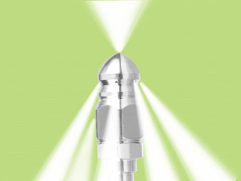 Pressure Washer Sewer Jetter Nozzle with Stainless Steel, Mini Compact Durable Sewer Jet Nozzle,Pressure Drain Jetter Hose Nozzle,1/4'' Quickly Co...