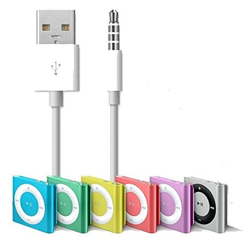 3.5mm Male AUX Plug to USB Adapter for Data Sync & Charging Cable Charger Converter Headphone Audio Extender Jack compatible with iPod Shuffle 3rd...