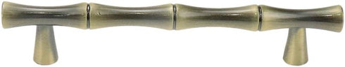 5PCS Drawer Handle 3.8-inch Hole Centers Bamboo Imitation Bronze Cabinet Pulls Furniture Hardware...