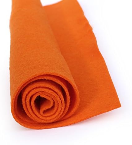 Sunburst Orange - Wool Felt Oversized Sheet - 35% Wool Blend - 1 12x18 inch Sheet...