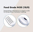 ANNOVA Children's Flatware 6 Pieces Set - Stainless Steel Silverware 3 x Safe Forks, 3 x Dinner Spoons - Kids Toddler Utensils Lunch Box (Engraved...