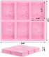 2pcs Rectangle Bee Pattern Soap Molds, Silicone Honeycomb Molds Beehive Cake Baking Mold for Homemade Craft...