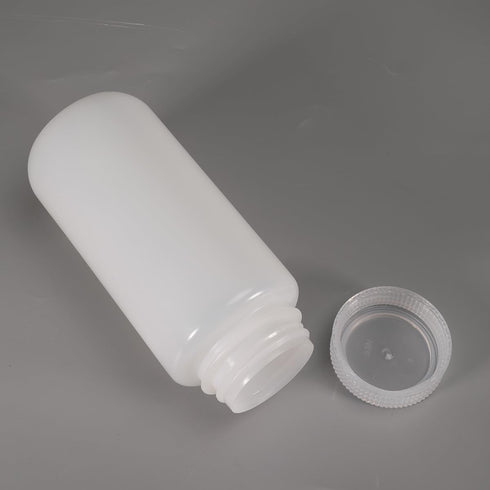 16.9 oz Wide Mouth Lab Reagent Bottle, Laboratory Grade Chemical Container, Sealed Leak-proof Translucent HDPE Bottle, Pill Bottle, Water Sample B...