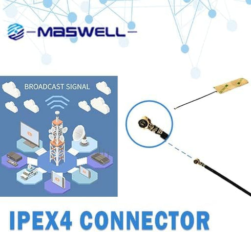 Internal Antenna triple band WiFi for wimax zigbee bluetooth wifi 2.4G wifi 5G wifi 6 and Cellular 5G 4G LTE Bands High Gain ipex 10cm...