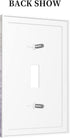 Rustic Wood Country Grape Grey Single Toggle Light Switch Cover Decorative 1 Gang Wall Plate Electrical Switchplate Home Faceplate for Kitchen Bat...