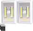 nextool 2-Pack Adjustable Brightness Battery Included COB LED Cordless Dimmer Switch Light, Tap Light, Battery Operated LED Night Lights, Batterie...
