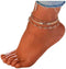 Zoestar Three-Layer Ankle Bracelet Gold Rhinestone Foot Chain Summer Sand Beach Anklet Foot Jewelry for Women...