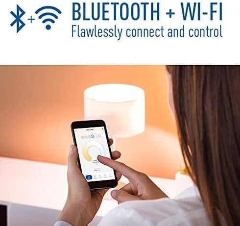 Cree Lighting Connected Max Smart Led Bulb A19 60W Tunable White + Color Changing, 2.4 Ghz, Compatible with Alexa and Google Home, No Hub Required...