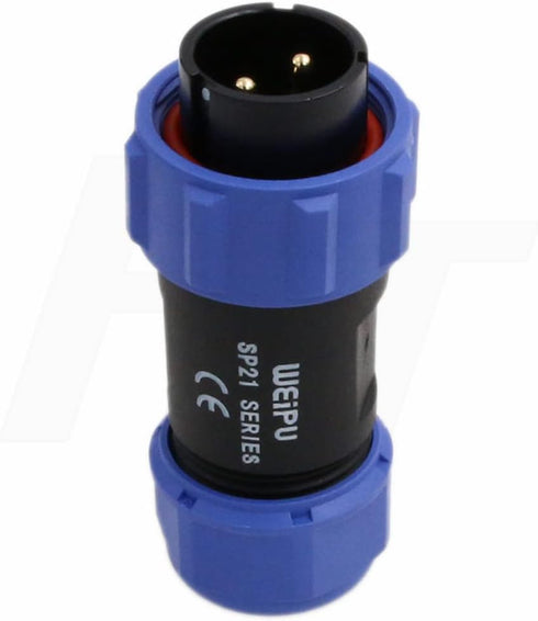 AC200MAX AC300 EP500 RV 2 Pin Aviation Circular Connector 12V 30A Power for BLUETTI DC Output Waterproof IP68 4-12mm Cable Plug Male Contact...