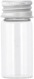 12Pcs Sealed Glass Bottles, 10ml Sample Vials, Small Empty Transparent DIY Crafts Vials with Aluminium Caps for Liquids, Powder, Seeds...