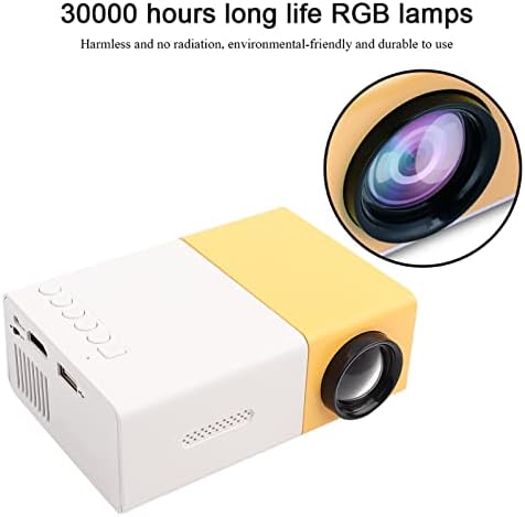 Mini LED Projector,Mini Portable Private Home Theater Projector,1080P HD Indoor&Outdoor Multi-Function Travel Projector,for Home Party/Entertainme...