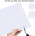 BENECREAT 18PCS A4 Size White Double Sided Tape Sheets 8.3x11.5 Strong Adhesive Tap Sheet (0.1mm) for Christmas Craft, Festival Decoration, Tumble...