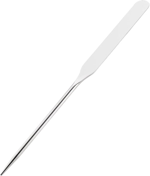 MERIGLARE Stainless Steel Makeup s for Professional, Beginner 161mm Long Facial Mixing Stick (Silver) Fine Workmanship Stylish Durable...