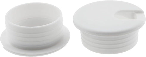 2PCS 1-1/2inch / 38mm Desk Grommet Wire Cord Cable Grommets Hole Cover for Office PC Desk Cable Cord Organizer Plastic Cover, White...