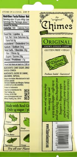 Chimes Original Ginger Chews, 1.5 Ounce (Pack of 1)...