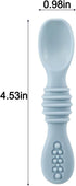 PandaEar 7 Pack Baby Led Weaning Spoons| Silicone Baby Spoons Self Feeding Utensils, Toddler Infant Feeding Spoon First Stage...