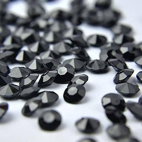 ZKC 4.5mm 10000PCS Black Crystal Acrylic Diamond Vase Fillers Beads for Wedding Centerpiece Table Scatter Shower Party Vase Beads Decorations...