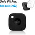 Geiomoo Silicone Case for Tile Mate 2022 Tracker, Soft Flexible Scratch Resistant Cover with Carabiner (Black)...